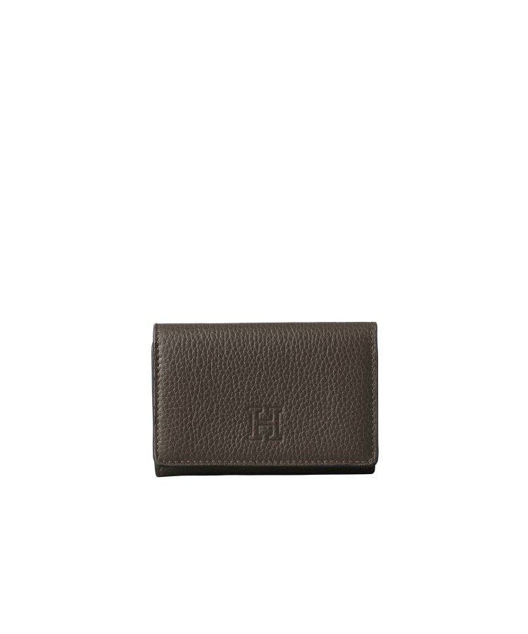 ヒロフ HIROFU ◆【ピウメノ】三つ折り財布 レザー コンパクトウォレット 本革（商品番号：P25ー65513） （ツンドラ(710)） ツンドラ(710)