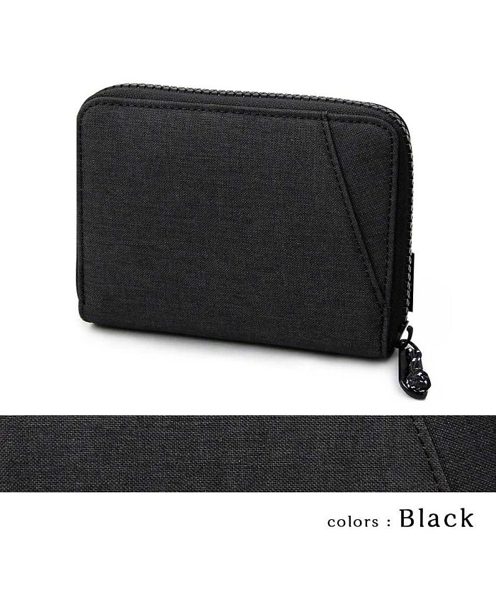 GENELESS Bi-fold Wallet for Men with Coin Pocket, Bill Compartment, Card Holder, Wallet, Simple, Stylish, Round Zipper nylon Gift black gray Bra