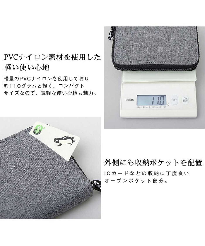 GENELESS Bi-fold Wallet for Men with Coin Pocket, Bill Compartment, Card Holder, Wallet, Simple, Stylish, Round Zipper nylon Gift black gray Bra