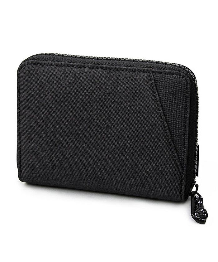 GENELESS Bi-fold Wallet for Men with Coin Pocket, Bill Compartment, Card Holder, Wallet, Simple, Stylish, Round Zipper nylon Gift black gray Bra