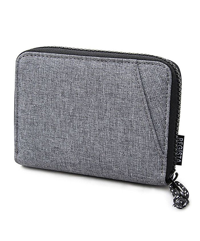 GENELESS Bi-fold Wallet for Men with Coin Pocket, Bill Compartment, Card Holder, Wallet, Simple, Stylish, Round Zipper nylon Gift black gray Bra