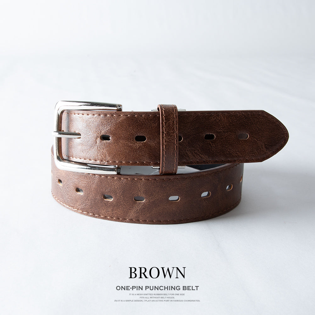 ジェネレス GENELESS メンズ ベルト 合皮 メンズベルト PUレザー アメカジ 紳士ベルト シワ感 PU おしゃれ カジュアルベルト カジュアル レザー風 レザーベルト プレゼント ギフト プチギフト （ブラック） ブラック