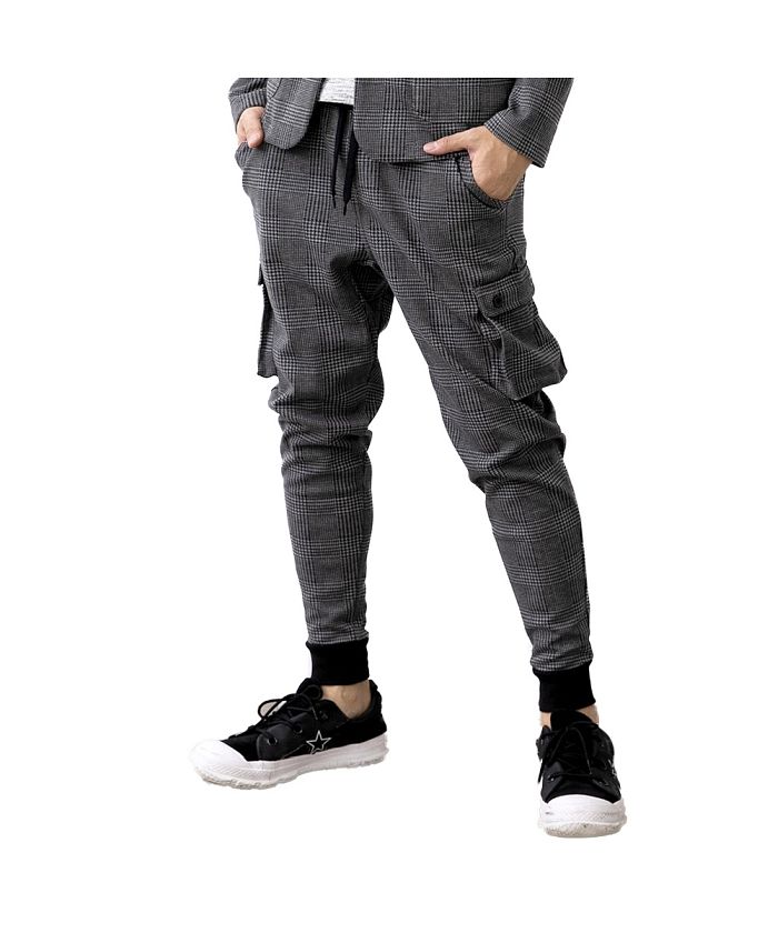 ジェネレス GENELESS サルエパンツ メンズ パンツ ストレッチ ズボン ボトムス ジョガーパンツ カーゴ スウェットパンツ