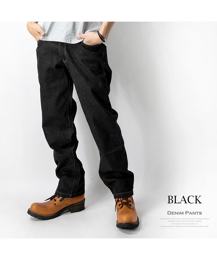 ジェネレス GENELESS デニムパンツ ジーンズ メンズ ストレート レギュラー 綿100％ コットン ボトムス ジーパン オールシーズン