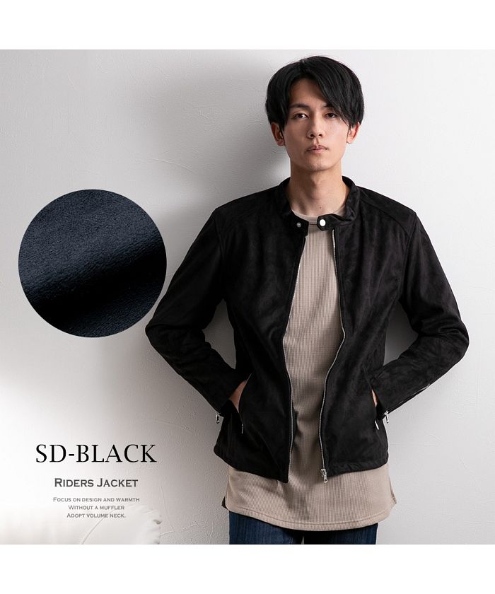ジェネレス GENELESS ライダースジャケット メンズ シングルライダース 合成皮革 PUレザー スウェード スエード ライダース