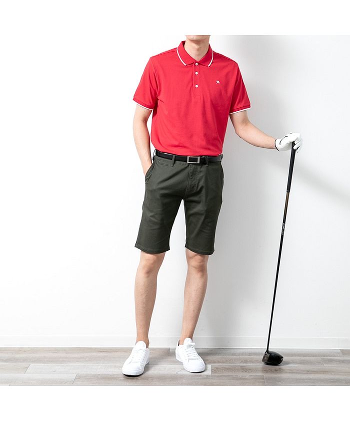 ジェネレス GENELESS ゴルフパンツ メンズ ゴルフウェア ゴルフ ストレッチ ハーフパンツ ショートパンツ 膝丈 チノ パンツ