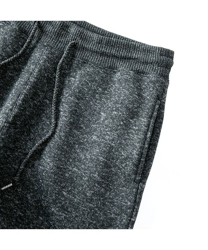 ジェネレス GENELESS セットアップ メンズ テーラードジャケット ストレッチ 裏フリース ニット 上下セット メランジフリース