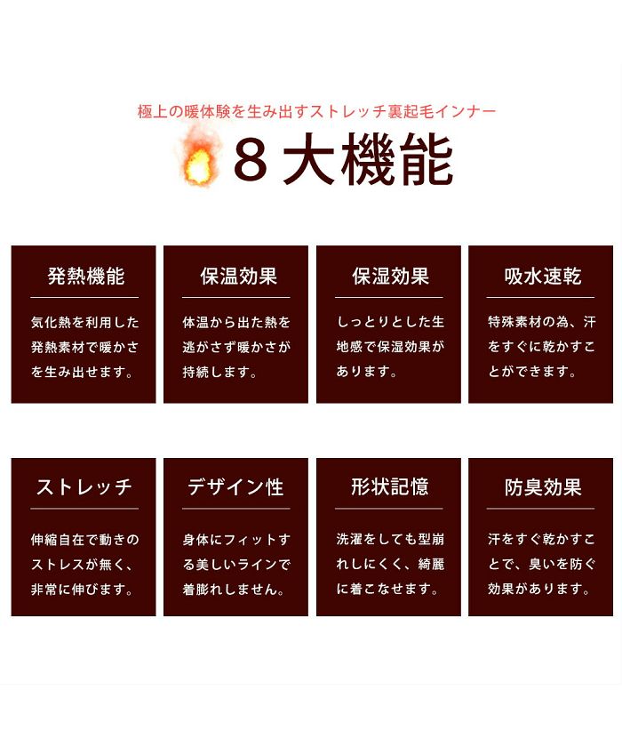 ジェネレス GENELESS 裏起毛 メンズ インナー タイツ レギンス 防寒 ロングタイツ 暖か 黒 白 紺 グレー カモフラ