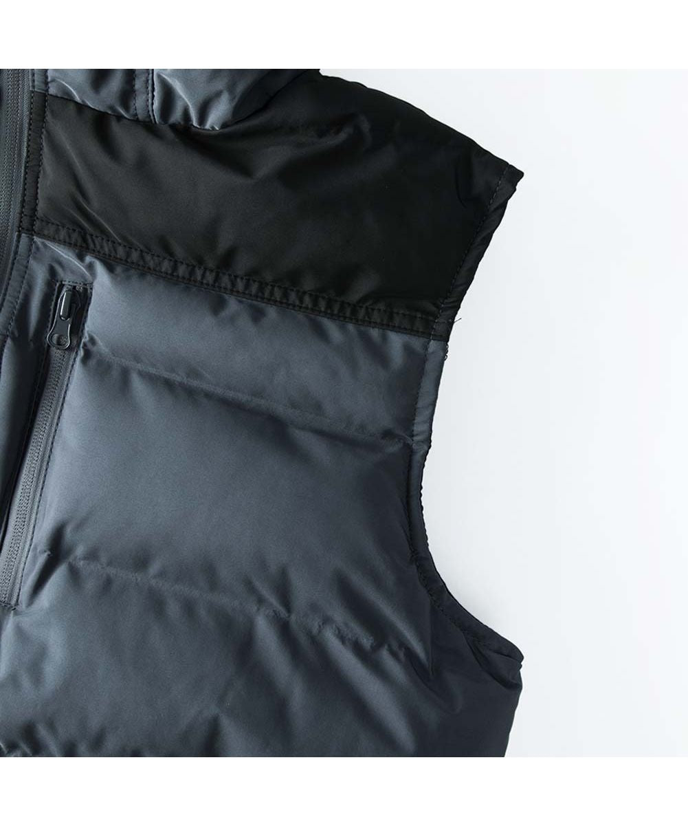 ジェネレス GENELESS ベスト メンズ ダウン ダウンベスト 暖かい 中綿ベスト 秋冬 アウター 中綿 ブルゾン シームレス （カーキ） カーキ