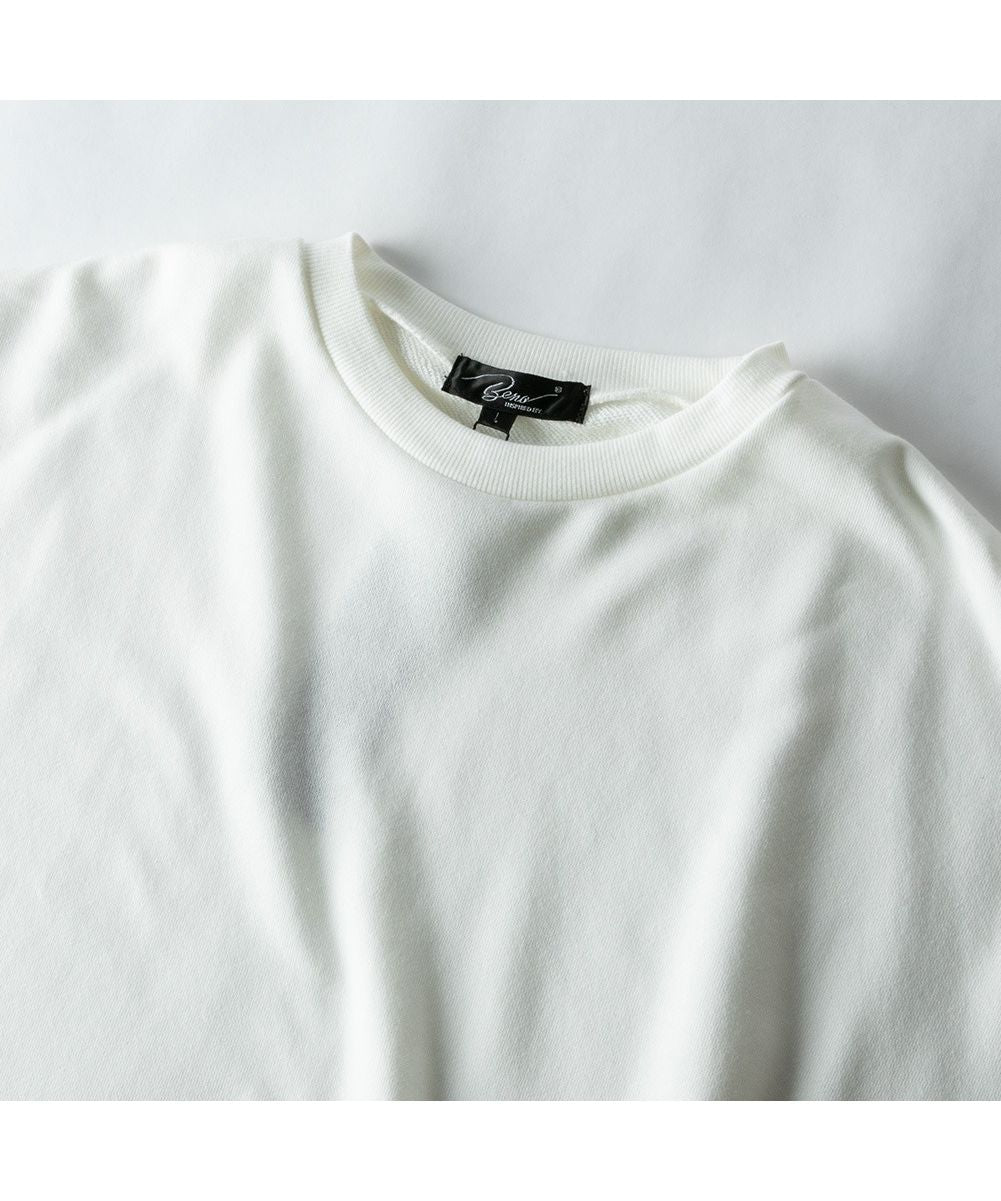 ジェネレス GENELESS トレーナー メンズ ドルマン 切替 スウェット チェック ストライプ スエット オーバーサイズ ゆったり