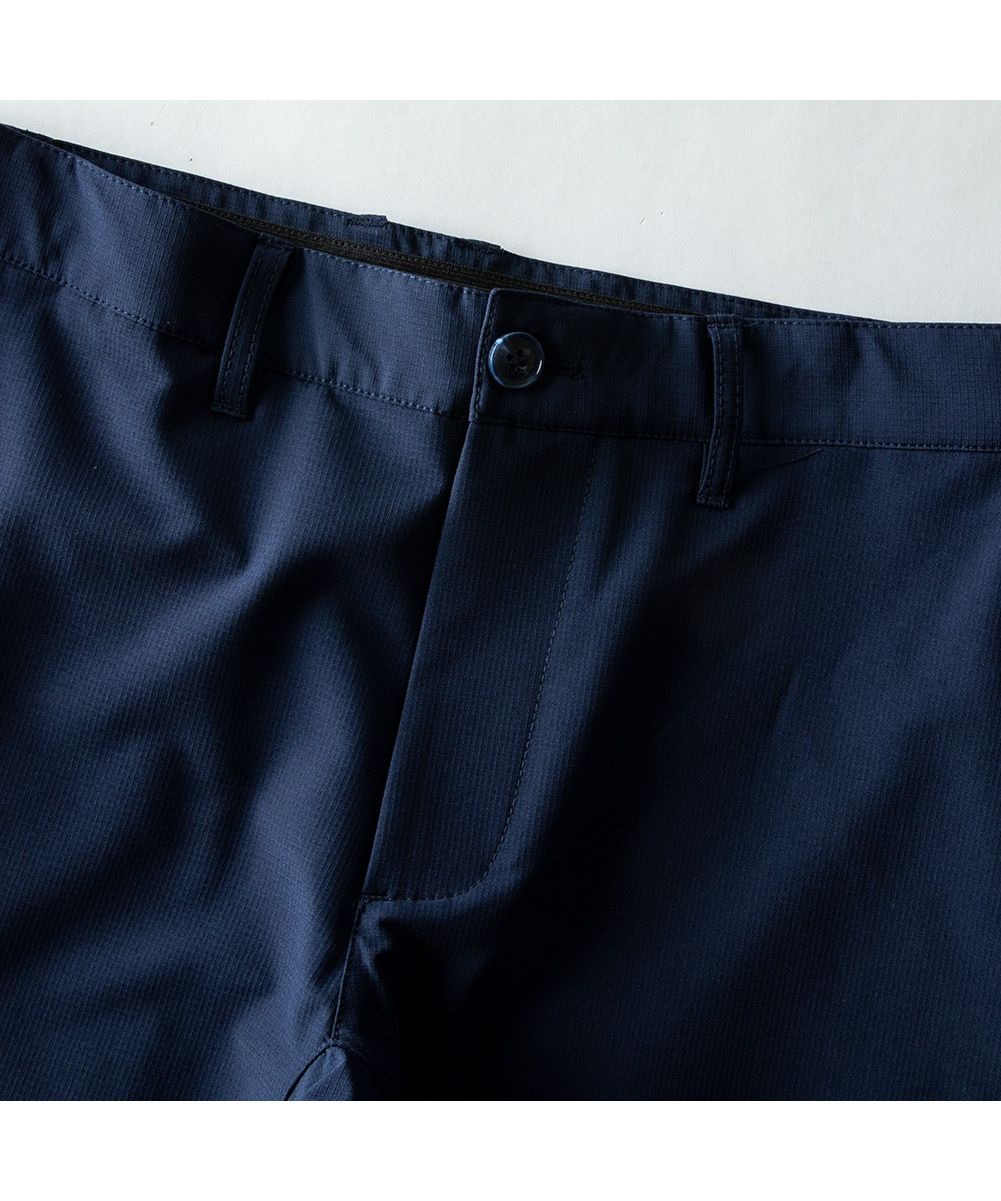 ジェネレス GENELESS ショートパンツ ゴルフウェア メンズ パンツ ストレッチ サイドライン ハーフパンツ 無地 夏 膝上 （ネイビー） ネイビー