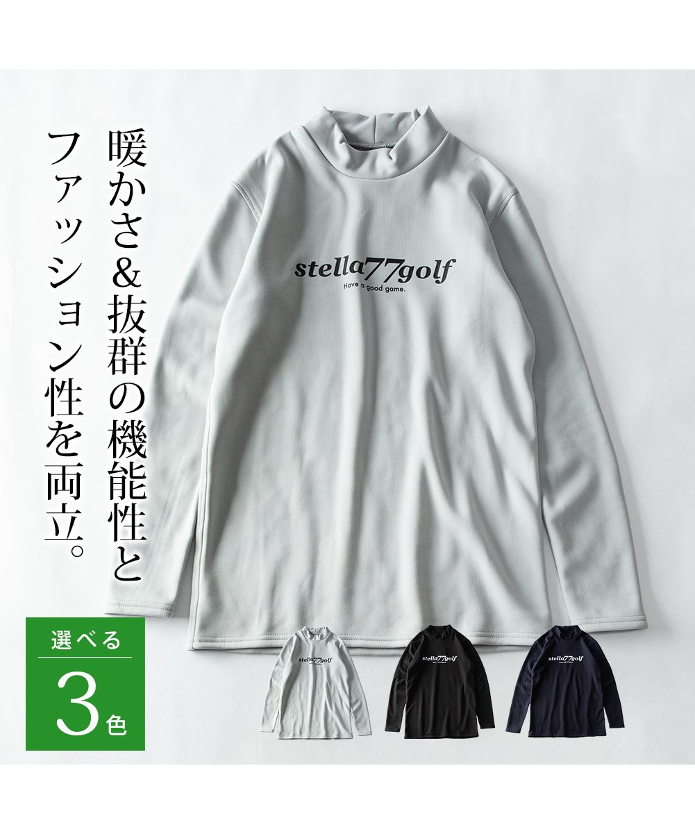 ジェネレス GENELESS 長袖 tシャツ メンズ ゴルフウェア 裏シャギー ストレッチ ゴルフ 暖かい インナー ハイネック メンズウェア 秋冬 全3色 Tシャツ 大きいサイズ