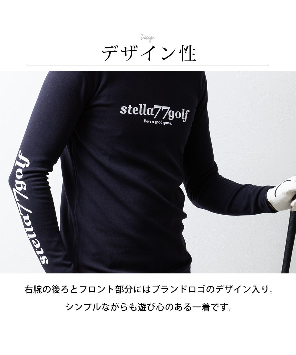 ジェネレス GENELESS 長袖 tシャツ メンズ ゴルフウェア 裏シャギー ストレッチ ゴルフ 暖かい インナー ハイネック メンズウェア 秋冬 全3色 Tシャツ 大きいサイズ