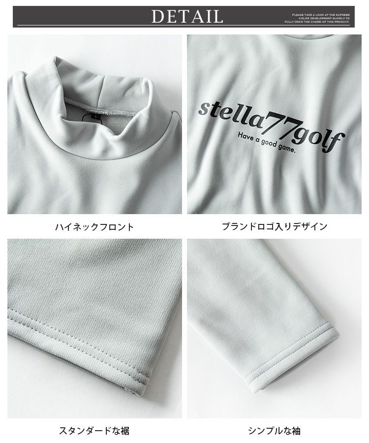 ジェネレス GENELESS 長袖 tシャツ メンズ ゴルフウェア 裏シャギー ストレッチ ゴルフ 暖かい インナー ハイネック メンズウェア 秋冬 全3色 Tシャツ 大きいサイズ