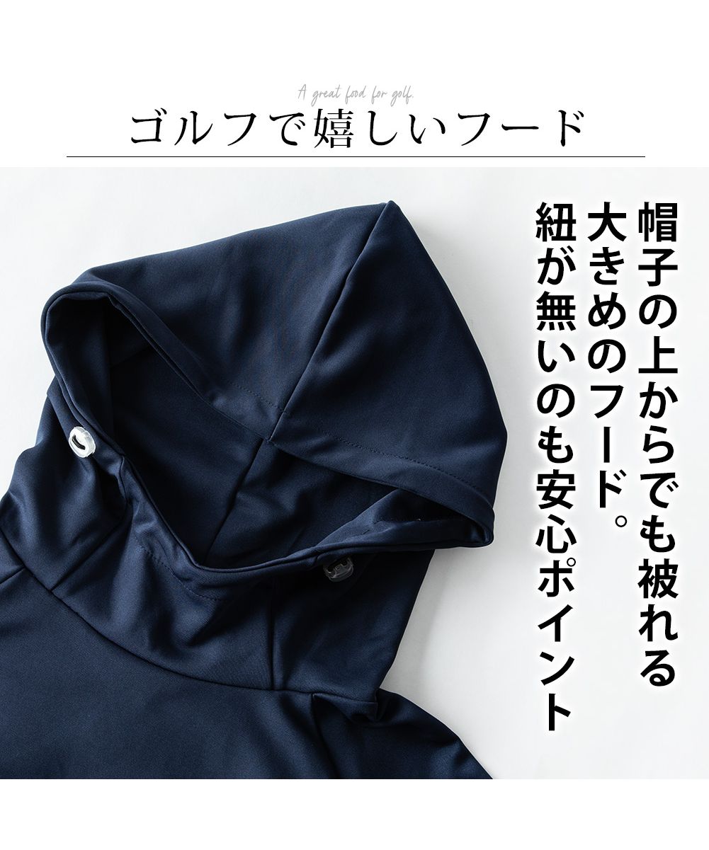 ジェネレス GENELESS パーカー メンズ ゴルフウェア プルパーカー ストレッチ おしゃれ ゴルフ 秋冬 ロゴ パーカ ポンチ ゴルフパーカー ブラック メンズウェア スポーツ
