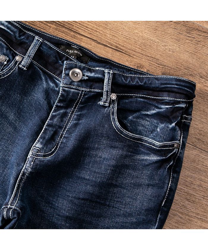 GENELESS Jeans Men's Pants Denim Pants Skinny Pants Denim Damage Pants Crushed Denim Slim Fit