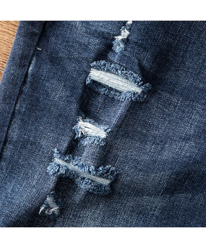 GENELESS Jeans Men's Pants Denim Pants Skinny Pants Denim Damage Pants Crushed Denim Slim Fit