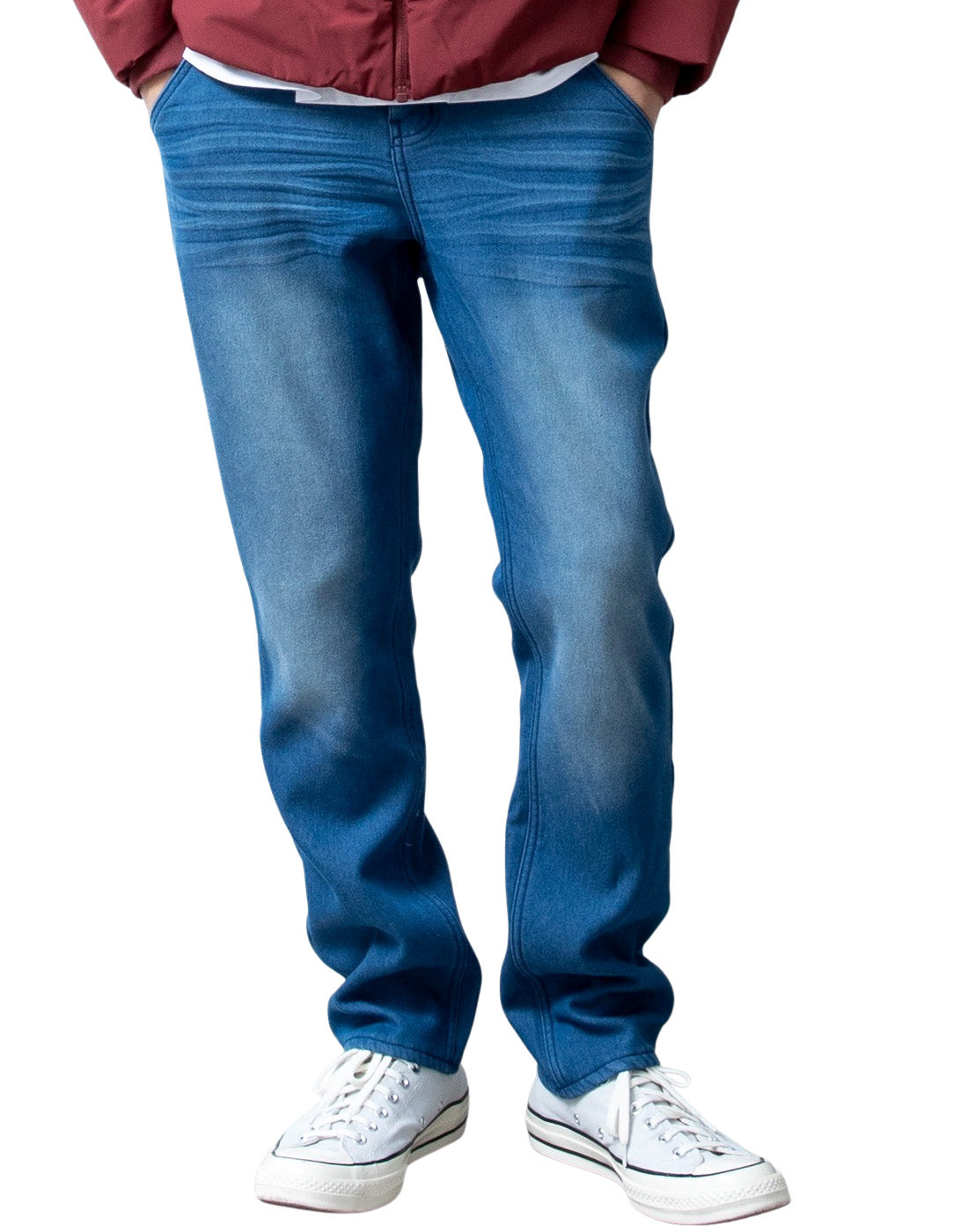 ジェネレス GENELESS 裏起毛 パンツ メンズ 秋 冬 ボトム 蓄熱 ズボン スーパーストレッチ 暖かい スキニーパンツ 冬服 ホワイト 裏地有 おしゃれ シンプル スリム 綿 ベージュ アメカジ チノパン （Lインディゴ・レギュラー） Lインディゴ・レギュラー