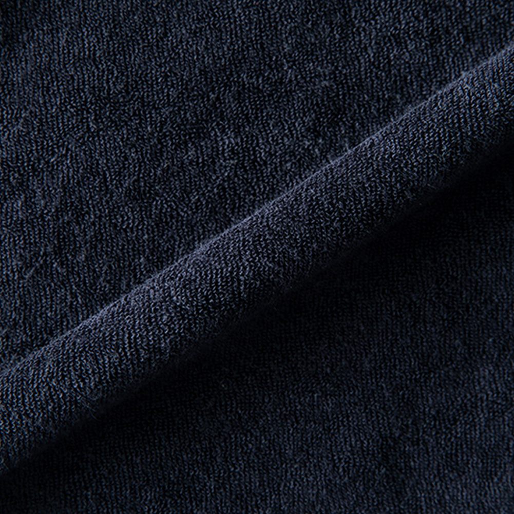 ジェネレス GENELESS Tシャツ メンズ 半袖 パイル 半袖tシャツ タオル地 柔らかい tシャツ クルーネック 接触冷感 ネイビー 胸ポケット トップス ポケットtシャツ カジュアル ブラック カットソー （ブラック） ブラック