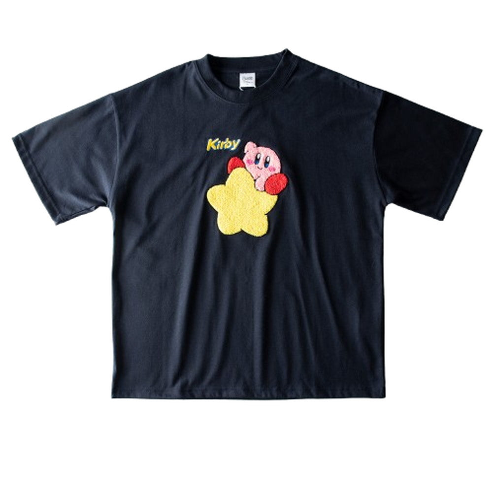 ジェネレス GENELESS tシャツ メンズ キャラクター 星のカービィ 刺繍 半袖 キャラT カービィ 半袖tシャツ カービー 黒 カットソー 可愛い 綿 春 メンズファッション サガラ刺? 半袖Tシャツ （67.ネイビー） 67.ネイビー