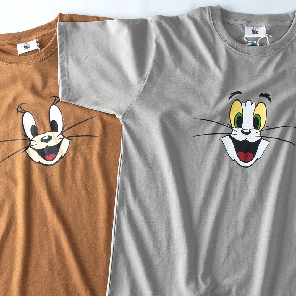 ジェネレス GENELESS 半袖tシャツ メンズ キャラクター キャラt 半袖 トムとジェリー アニメ トムジェリ ジェリー プリントT ホワイト おしゃれ 大きいサイズ tシャツ トップス プリント イエロー （28.ホワイト） 28.ホワイト