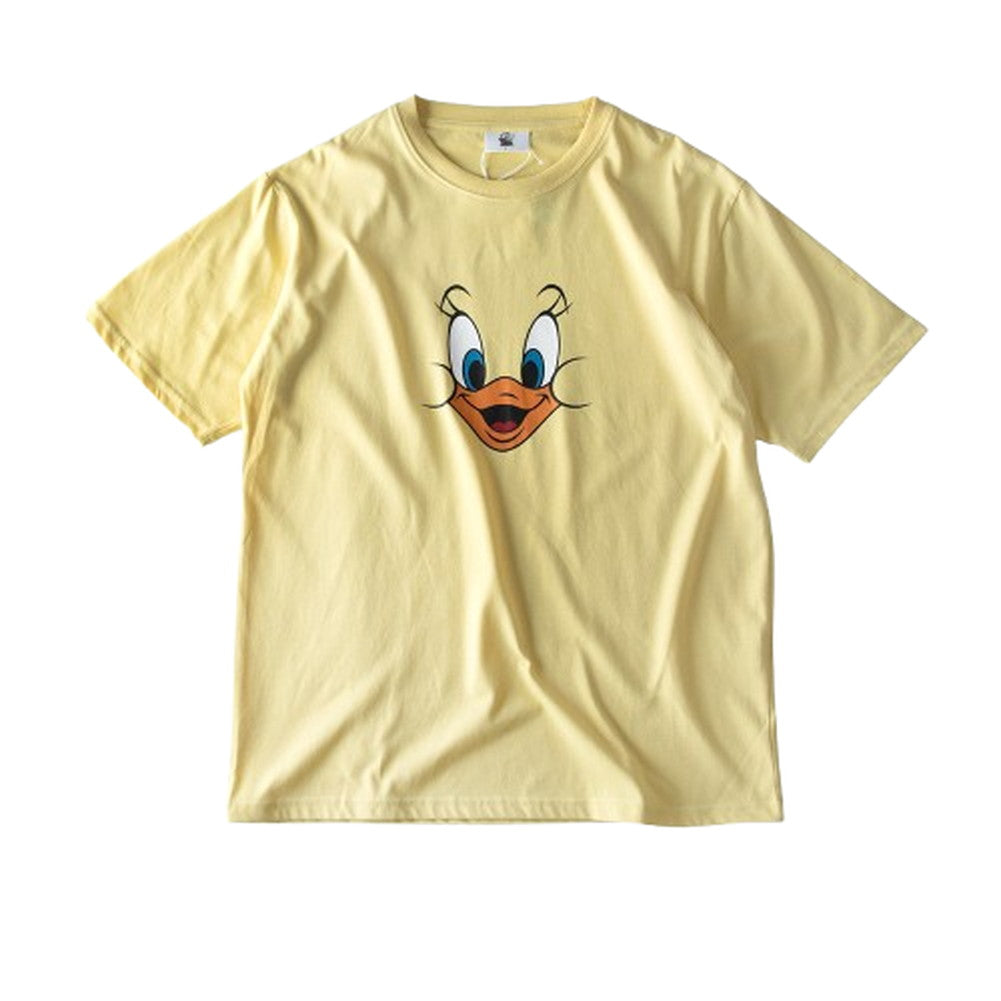 ジェネレス GENELESS 半袖tシャツ メンズ キャラクター キャラt 半袖 トムとジェリー アニメ トムジェリ ジェリー プリントT ホワイト おしゃれ 大きいサイズ tシャツ トップス プリント イエロー （23.イエロー） 23.イエロー
