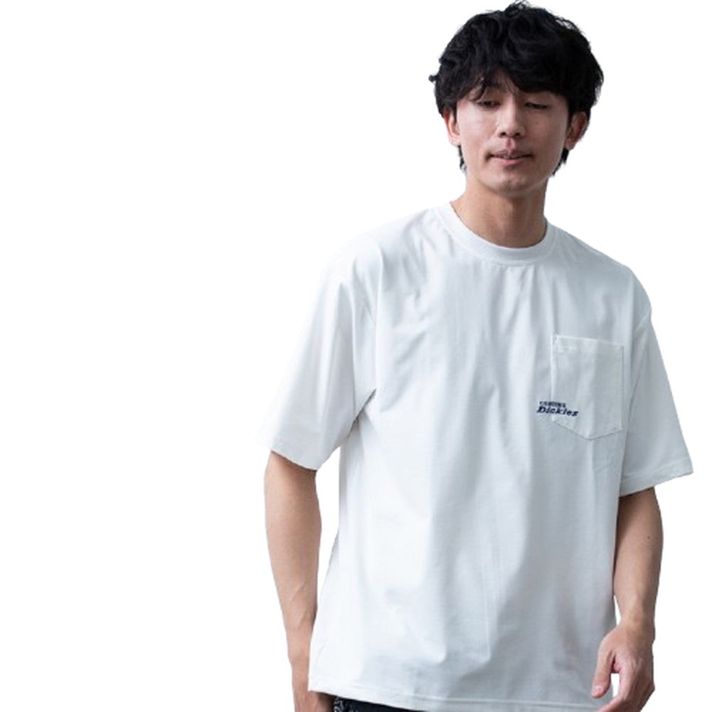 ジェネレス GENELESS tシャツ 半袖 クルーネック ディッキーズ 胸ポケット 刺繍 GENUINE アメカジ Tシャツ 半袖tシャツ 春夏 ホワイト ドライ スミクロ 夏 大きいサイズ グレージュ （09.ホワイト） 09.ホワイト
