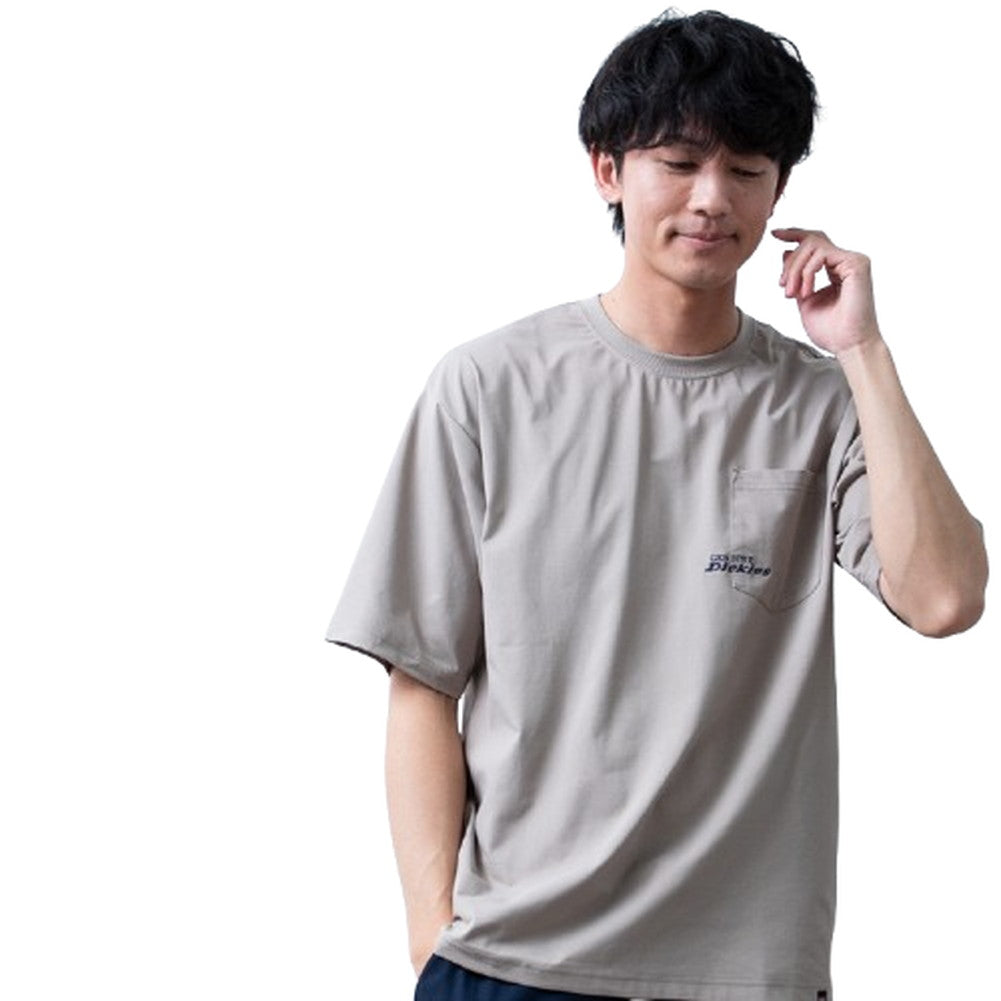 ジェネレス GENELESS tシャツ 半袖 クルーネック ディッキーズ 胸ポケット 刺繍 GENUINE アメカジ Tシャツ 半袖tシャツ 春夏 ホワイト ドライ スミクロ 夏 大きいサイズ グレージュ （75.グレージュ） 75.グレージュ