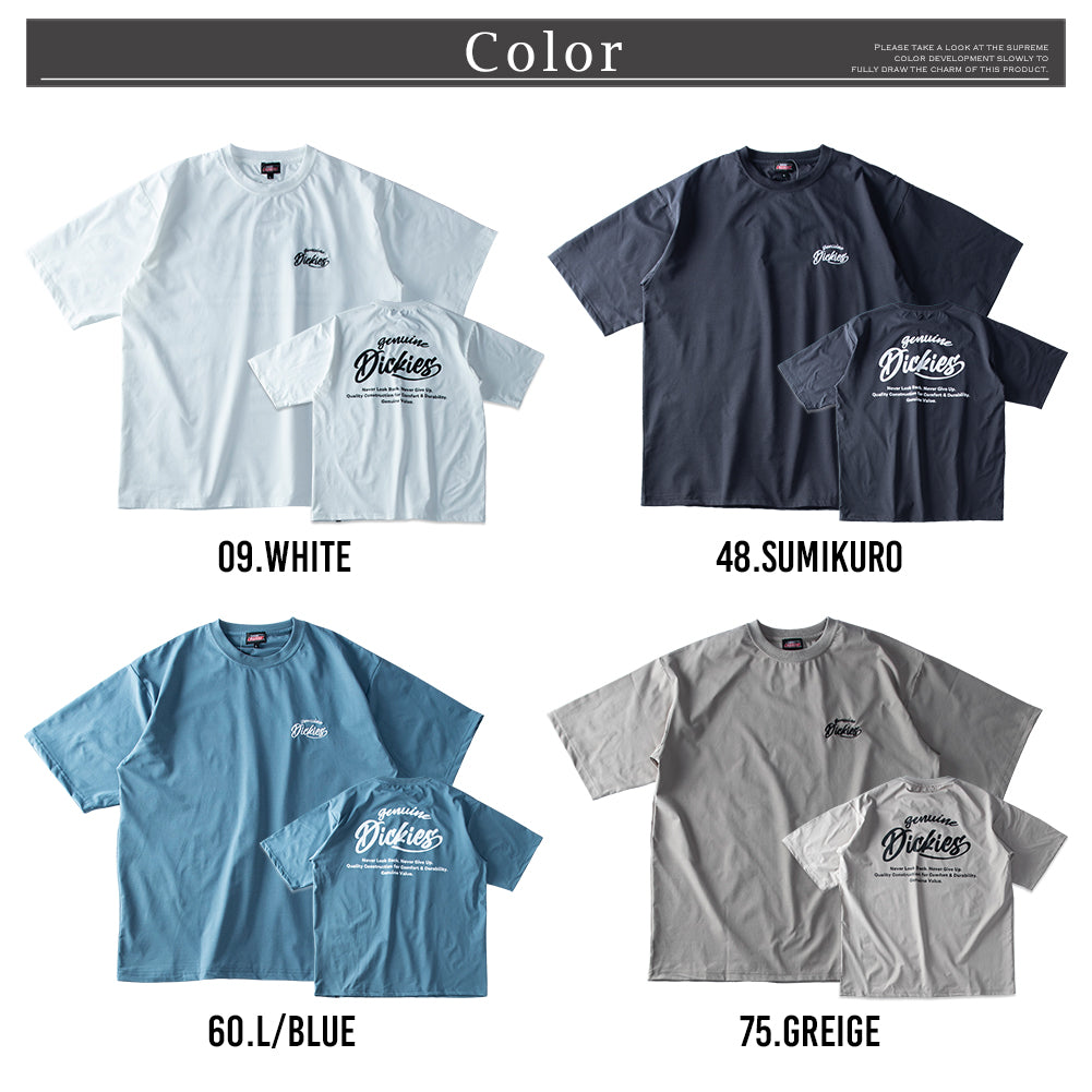 ジェネレス GENELESS tシャツ メンズ 半袖 バックプリント ディッキーズ 半袖tシャツ 吸水速乾 夏 Tシャツ GENUINE ギフト カジュアル プリント プレゼント ゆったり 刺繍 春夏 グレー （60.Lブルー） 60.Lブルー