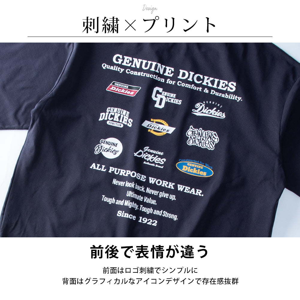 ジェネレス GENELESS Tシャツ メンズ 半袖 吸水速乾 バックプリント ディッキーズ 半袖Tシャツ ゆったり 夏 GENUINE 春 半袖tシャツ ホワイト お洒落 ブルー 大きいサイズ 全4色 おしゃれ （67.ネイビー） 67.ネイビー