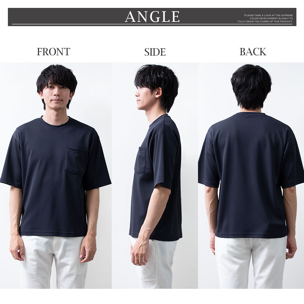 ジェネレス GENELESS tシャツ 半袖 メンズ 汗染み隠し オーバーサイズ Tシャツ 接触冷感 半袖tシャツ 吸水速乾 UVカット 半袖Tシャツ ホワイト 速乾 クルーネック アメカジ カットソー （04.グレー） 04.グレー