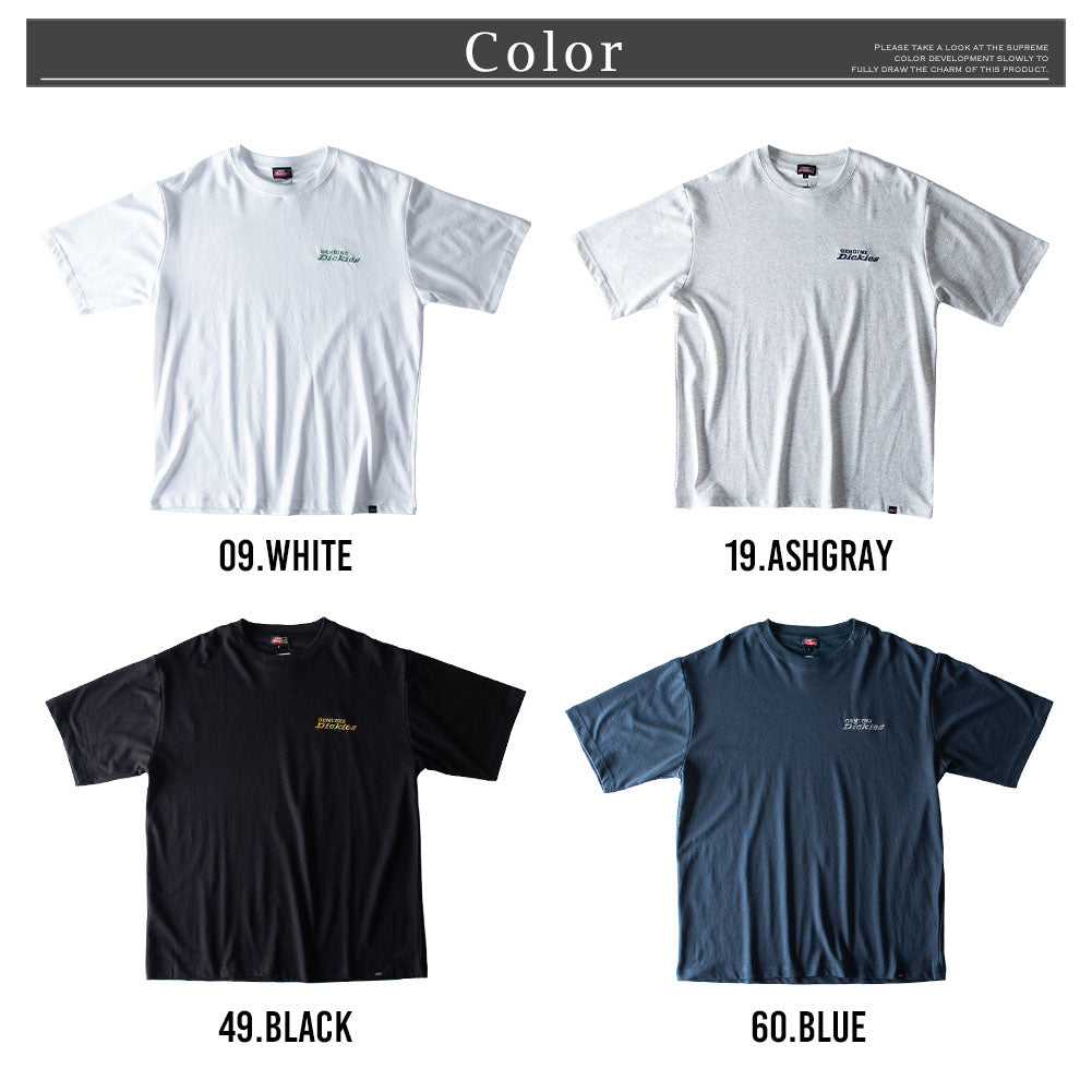 ジェネレス GENELESS tシャツ メンズ 半袖 ディッキーズ 刺繍 半袖tシャツ 夏 GENUINE Tシャツ ブルー カットソー クルーネック ゆったり 半袖Tシャツ お洒落 春 ギフト 全4色 アメカジ （19.アッシュグレー） 19.アッシュグレー