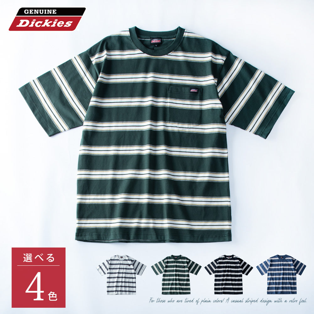 ジェネレス GENELESS 半袖tシャツ メンズ GENUINE ボーダー 春 tシャツ ポケット レトロボーダー クルーネック カットソー Tシャツ コットン ポケットtシャツ プリント メンズファッション （49.ブラック） 49.ブラック