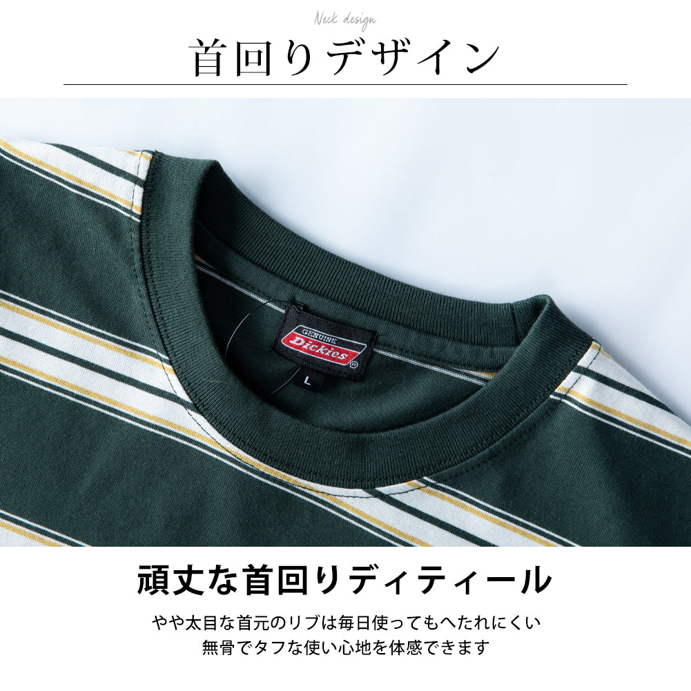 ジェネレス GENELESS 半袖tシャツ メンズ GENUINE ボーダー 春 tシャツ ポケット レトロボーダー クルーネック カットソー Tシャツ コットン ポケットtシャツ プリント メンズファッション （49.ブラック） 49.ブラック