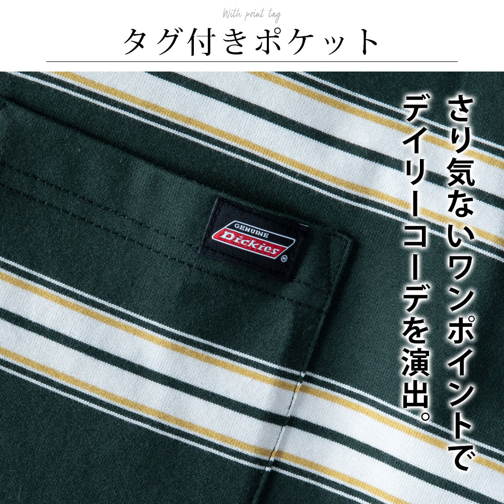 ジェネレス GENELESS 半袖tシャツ メンズ GENUINE ボーダー 春 tシャツ ポケット レトロボーダー クルーネック カットソー Tシャツ コットン ポケットtシャツ プリント メンズファッション （49.ブラック） 49.ブラック