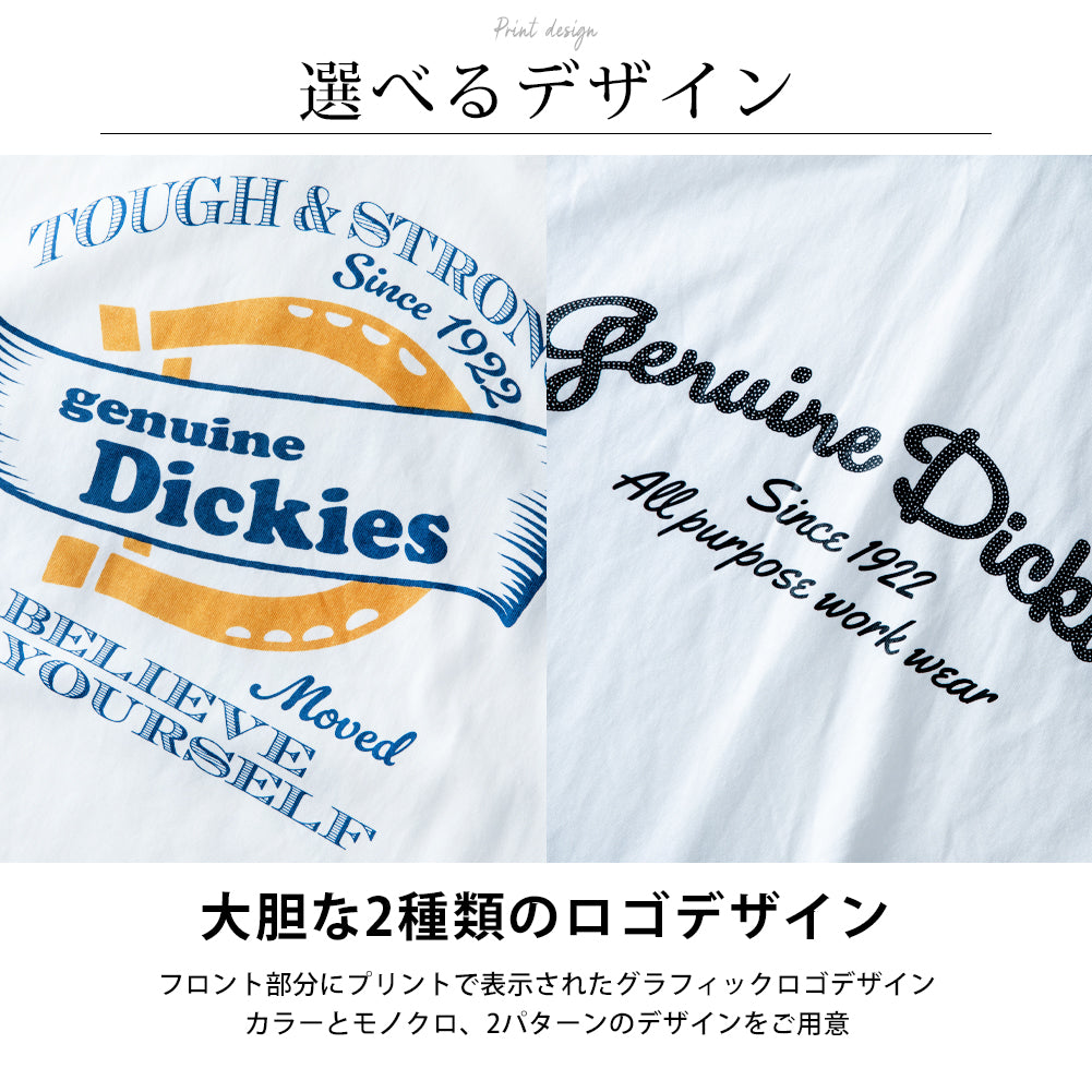 ジェネレス GENELESS 半袖tシャツ メンズ GENUINE 半袖 おしゃれ リンガープリント ディッキーズ クルーネック トップス 綿100 カットソー 全4色 春 カジュアル ブルー プリントTシャツ （65.Dブルー） 65.Dブルー