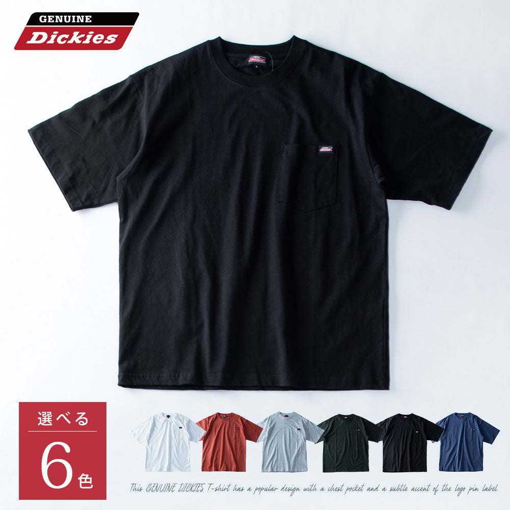 ジェネレス GENELESS 半袖tシャツ メンズ GENUINE 半袖 ポケット付き ディッキーズ クルーネック トップス 無地 綿 胸ポケット 黒 アメカジ プレゼント 半袖シャツ シンプル 肉厚 グリーン （10.オレンジ） 10.オレンジ