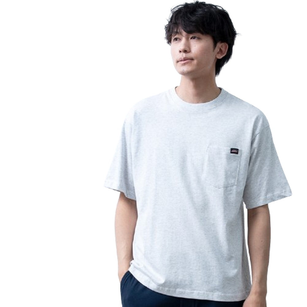 ジェネレス GENELESS 半袖tシャツ メンズ GENUINE 半袖 ポケット付き ディッキーズ クルーネック トップス 無地 綿 胸ポケット 黒 アメカジ プレゼント 半袖シャツ シンプル 肉厚 グリーン （19.アッシュグレー） 19.アッシュグレー