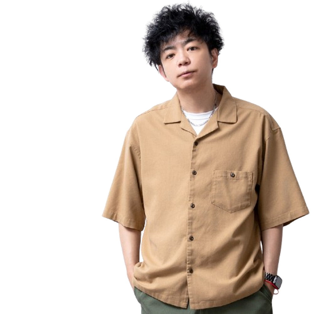 ジェネレス GENELESS 開襟シャツ 半袖 メンズ おしゃれ 半袖シャツ 夏 涼しい 接触冷感 オープンカラーシャツ ストレッチ リネン 麻ネイビーストライプ オープンカラー 麻ベージュ 麻 吸水速乾 （A/麻ベージュ） A/麻ベージュ