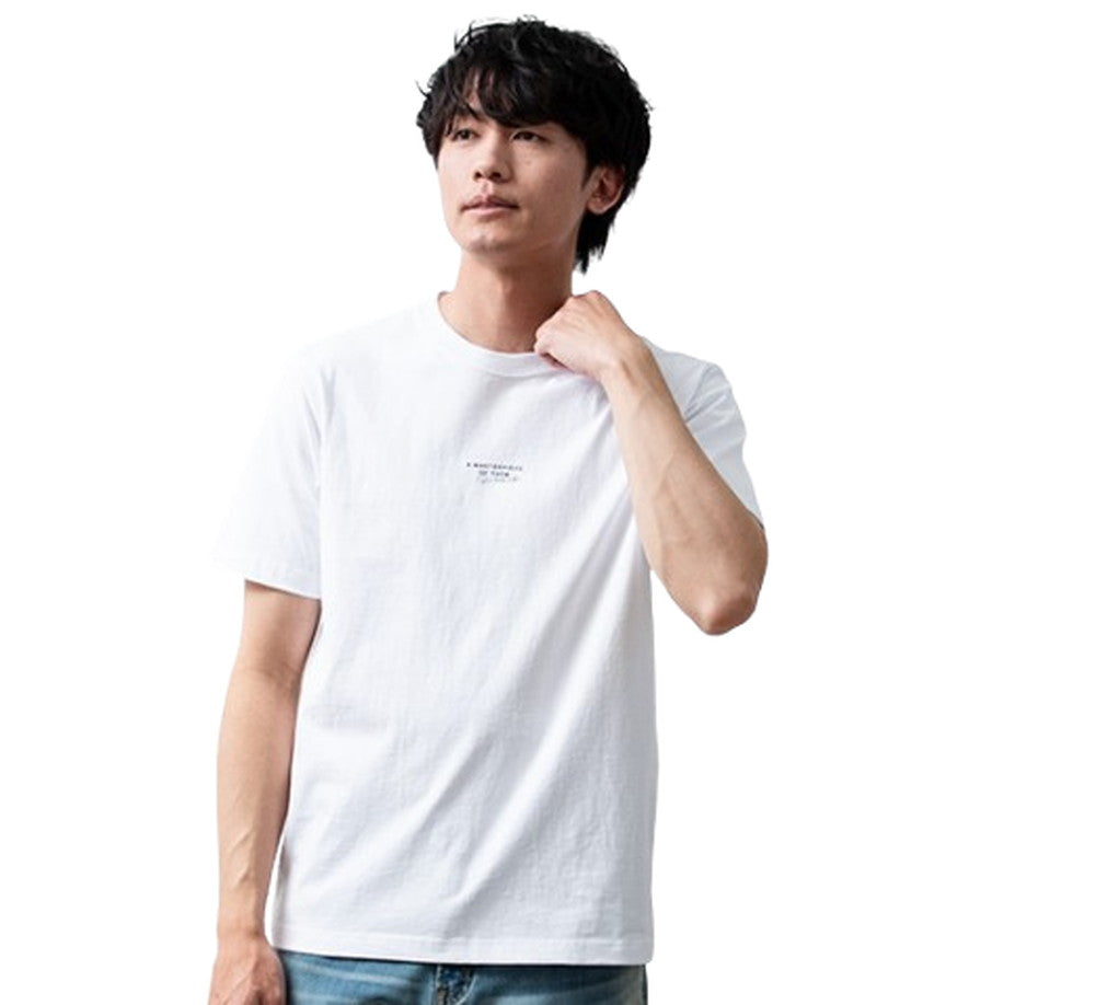 ジェネレス GENELESS tシャツ メンズ 半袖 Tシャツ 綿100 プリントTシャツ クルーネック カットソー おしゃれ プリント 夏 グラフィック アメカジ 全7柄 ロゴ 春 カジュアル お洒落 （B/06.ホワイト） B/06.ホワイト