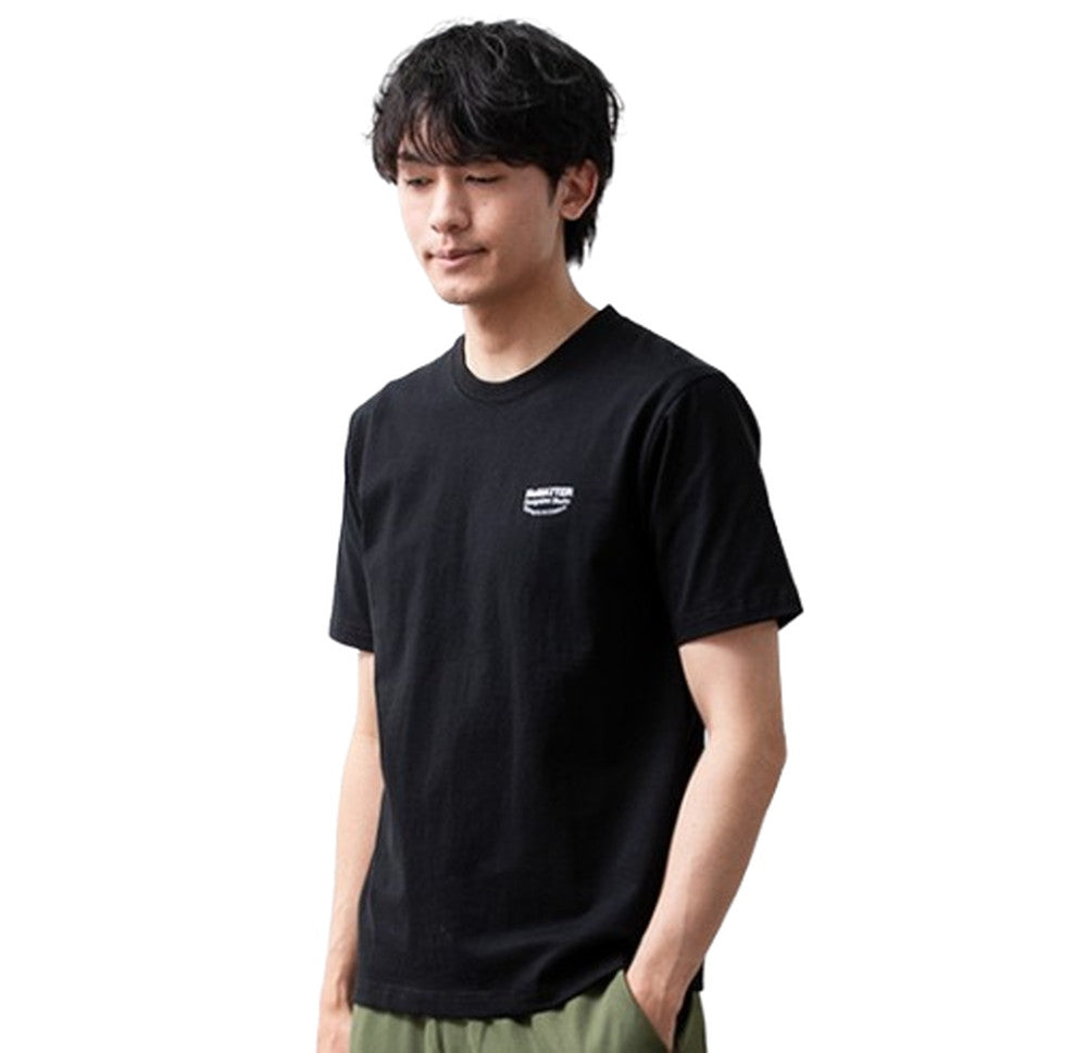 ジェネレス GENELESS tシャツ メンズ 半袖 Tシャツ 綿100 プリントTシャツ クルーネック カットソー おしゃれ プリント 夏 グラフィック アメカジ 全7柄 ロゴ 春 カジュアル お洒落 （C/01.ブラック） C/01.ブラック