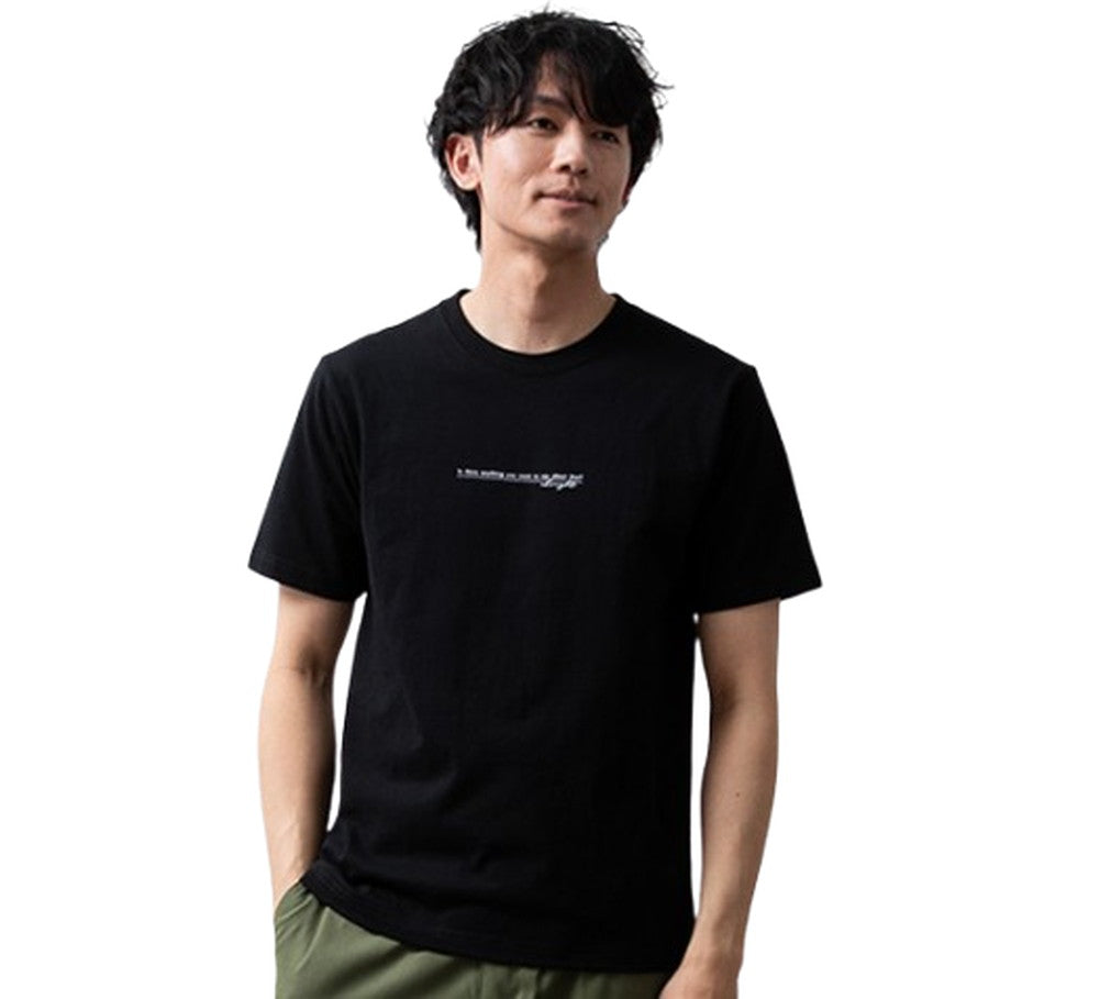 ジェネレス GENELESS tシャツ メンズ 半袖 Tシャツ 綿100 プリントTシャツ クルーネック カットソー おしゃれ プリント 夏 グラフィック アメカジ 全7柄 ロゴ 春 カジュアル お洒落 （F/01.ブラック） F/01.ブラック