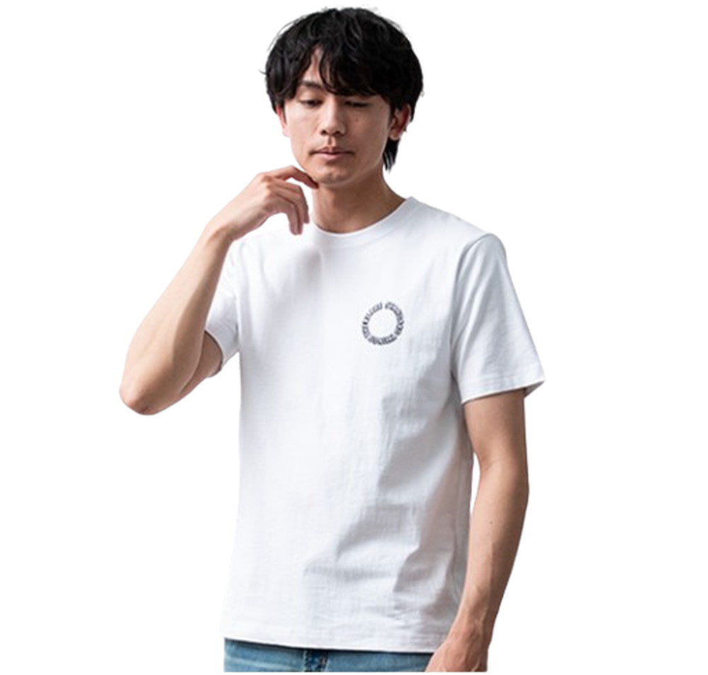 ジェネレス GENELESS tシャツ メンズ 半袖 Tシャツ 綿100 プリントTシャツ クルーネック カットソー おしゃれ プリント 夏 グラフィック アメカジ 全7柄 ロゴ 春 カジュアル お洒落 （G/06.ホワイト） G/06.ホワイト