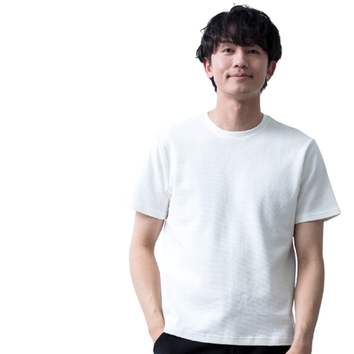 ジェネレス GENELESS Tシャツ メンズ 半袖 長袖 ワッフル オーガニックコットン 綿100 クルーネック ヘンリーネック tシャツ ワッフルTシャツ コットン 半袖tシャツ 無地 トップス 春 夏 （クルー/半袖.オフ） クルー/半袖.オフ