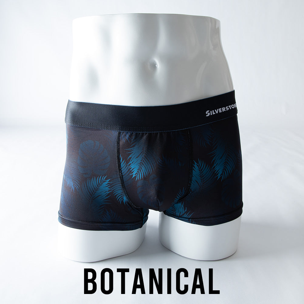 ジェネレス GENELESS ボクサーパンツ メンズ 下着 吸水速乾 消臭 吸水パット付き ストレッチ ボクサー パンツ インナー メンズインナー ブリーフ 総柄 無地 全3色 防水パット アンダーウェア 【返品不可商品】 （ボタニカル） ボタニカル