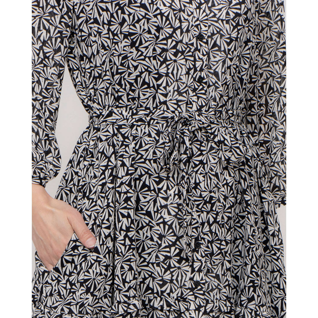 ホブズ HOBBS POLLY DRESS （NAVY CREAM） NAVY CREAM