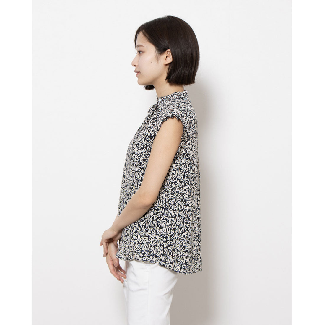 ホブズ HOBBS HILDA TOP （NAVY MULTI） NAVY MULTI