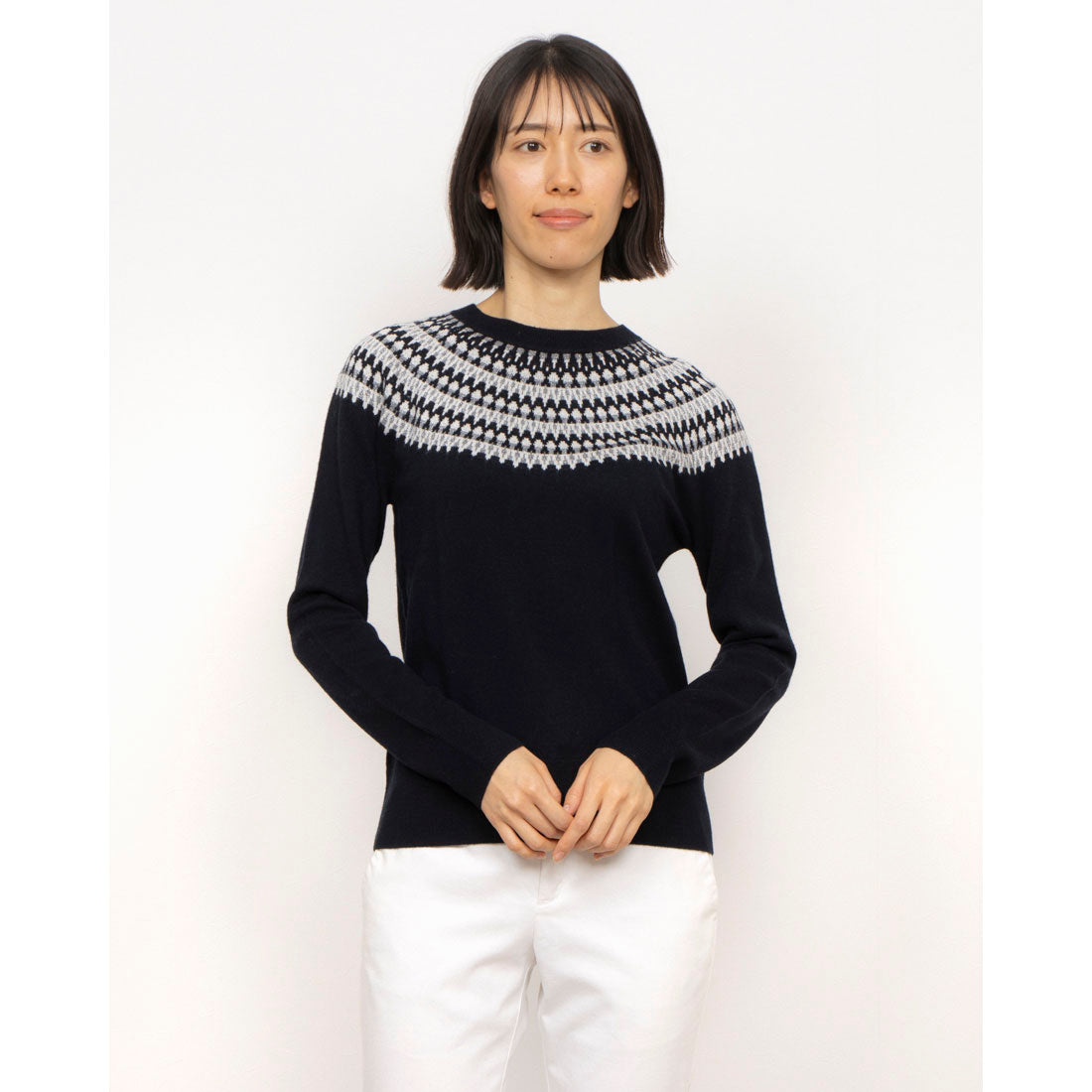 ホブズ HOBBS GRETA LUREX JUMPER （NAVY MULTI） NAVY MULTI