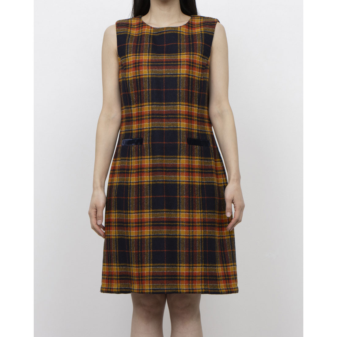 ホブズ HOBBS MARGOT DRESS （NAVY OCHRE） NAVY OCHRE