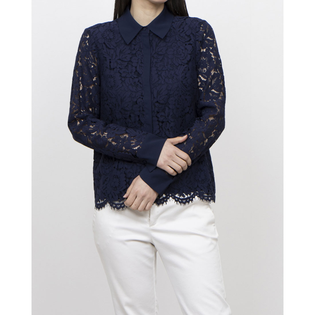 ホブズ HOBBS CLAIRE LACE SHIRT （MIDNIGHT NAVY） MIDNIGHT NAVY